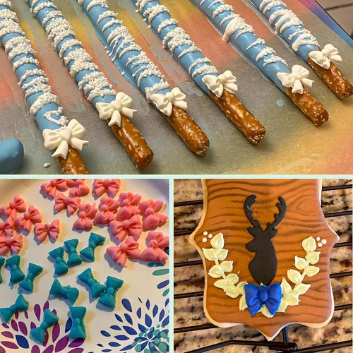 Vista 5 de YunKo Mini arcos de silicona Fondant Moldes Chocolate Candy Cake Pop Craft Molde Bowknot