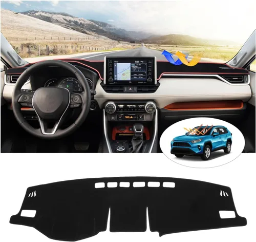 Vista 21 de CARTIST Cubierta de tablero Compatible con Toyota 4Runner 2010-2023 2024 Cubierta de tablero para 4Runner Accesorios Alfombra antideslizante