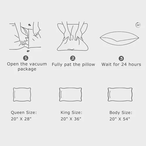 Vista 7 de Juego de 2 almohadas refrescantes de espuma viscoelástica triturada, tamaño Queen, funda extraíble de rayón de bambú + espuma de gel extra, 100%