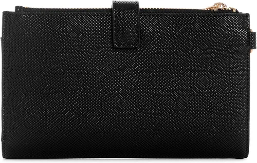 Vista 3 de GUESS Cartera organizadora de doble cremallera Laurel, Negro