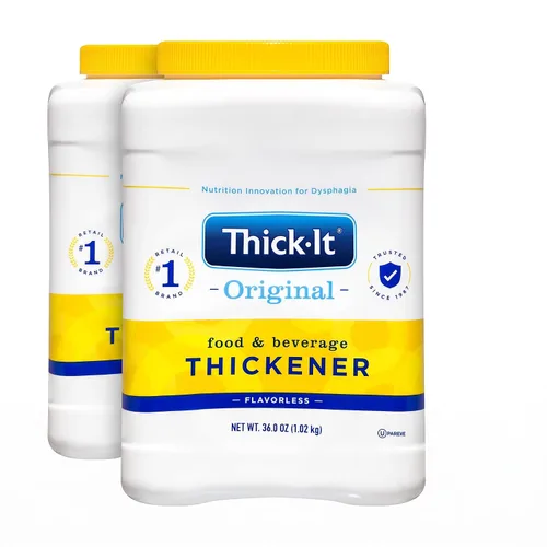 Vista 9 de Thick-It Espesante original para alimentos y bebidas, polvo sin sabor para disfagia (IDDSI), ayuda digerible para tragar, fácil de mezclar