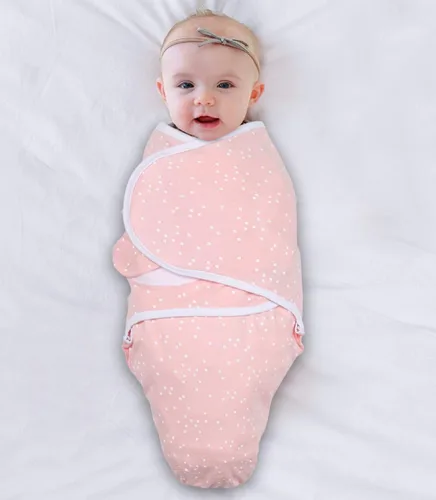 Vista 4 de The Peanutshell - Mantas para bebitas, diseños en rosa, floral y estrellas, paquete de 3 piezas, 2 tallas