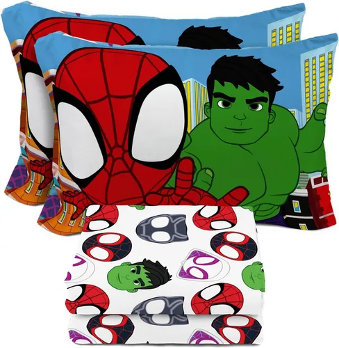 Vista 18 de Juego de sábanas para niños Sunny Side Up incluye sábanas y funda de almohada - 100% ropa de cama de microfibra y decoración para la habitación Azul