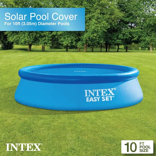 Vista 2 de Intex Cubierta solar para piscinas de 9.5 pies de diámetro de fácil colocación y estructura