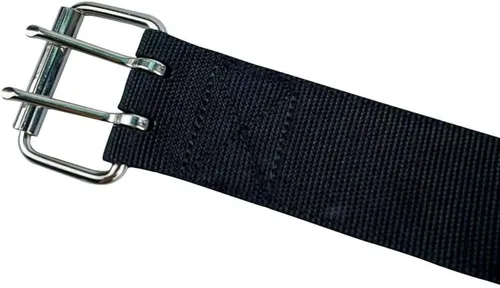Vista 3 de Zeluga 20-263 Pequeño a Grande Perfil Delgado Python Heavy Duty Cinturón Utilidad Grueso, Negro