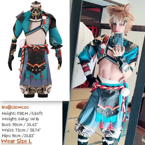 Vista 3 de NSPSTT Genshin Impact Cosplay - Disfraz de todos los personajes, juego completo, disfraz de Halloween para mujeres y hombres