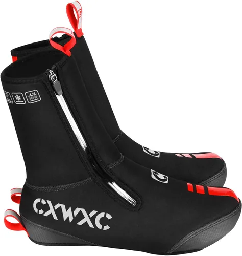 Vista 6 de CXWXC Cycling Shoe Covers Neoprene Waterproof,Winter Thermal Warm Full Bicycle Overshoes for Men Women,Road Mountain Bike Booties