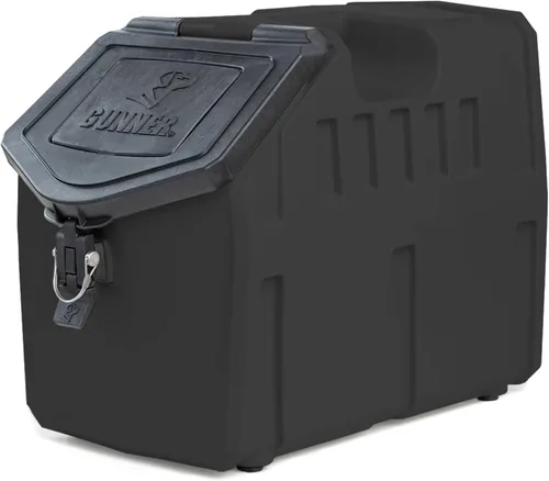 Vista 11 de Contenedor de almacenamiento de comida para perros de 30 libras, contenedor impermeable y hermético para alimentos para mascotas, contenedor
