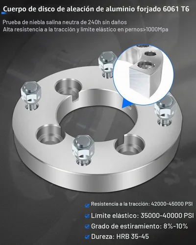 Vista 8 de ECCPP 4 adaptadores de espaciadores de rueda de 4 lengüetas de 1 pulgada, conversión de 4x110 a 4x137 10x1.25 2.913 in para 2007-2016 para Rancher