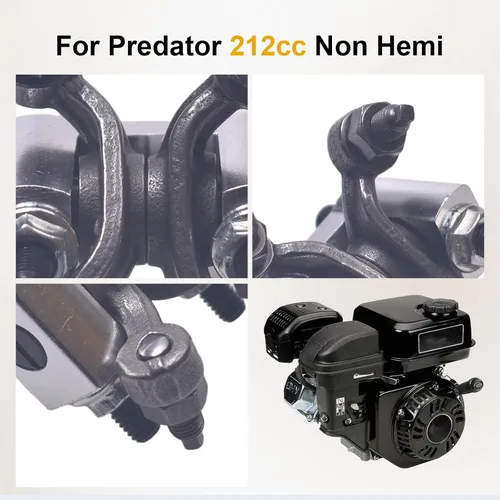 Vista 9 de Juego de brazos basculantes con eje de carreras con plata para Predator 212cc Non-Hemi, Honda GX160/200, 196cc Clon