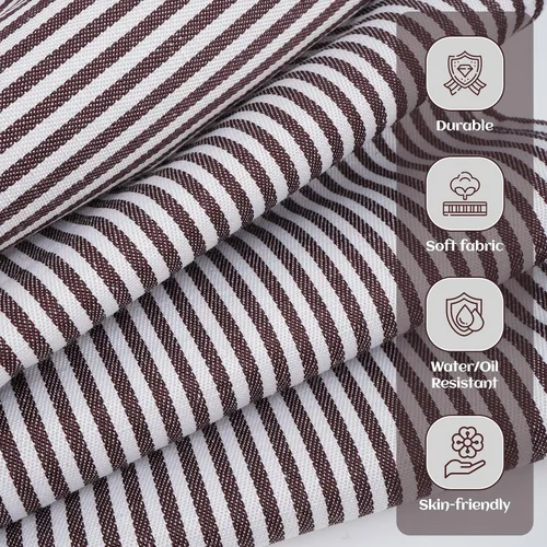 Vista 3 de Serrenf Paquete de 2 delantales, delantales de cocina de cocina, delantal ajustable con 2 bolsillos para hombres y mujeres, delantal de chef