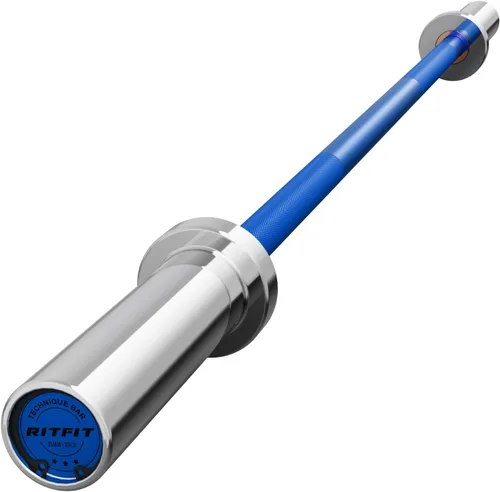 Vista 19 de RITFIT Olympic Barbell 4ft/6ft - 2 Inch Weight Bar for Strength Training, Weightlifting, Squat, Deadlift, Bench Press, Curl, Overhead Press