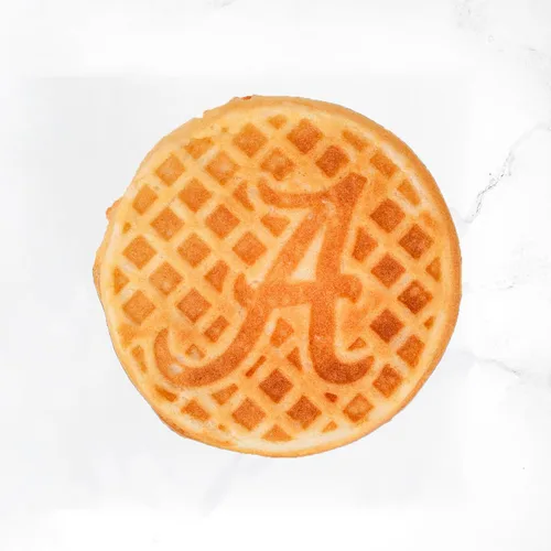 Vista 5 de Uncanny Brands Alabama Crimson Tide - Mini waflera - Pequeño aparato de cocina
