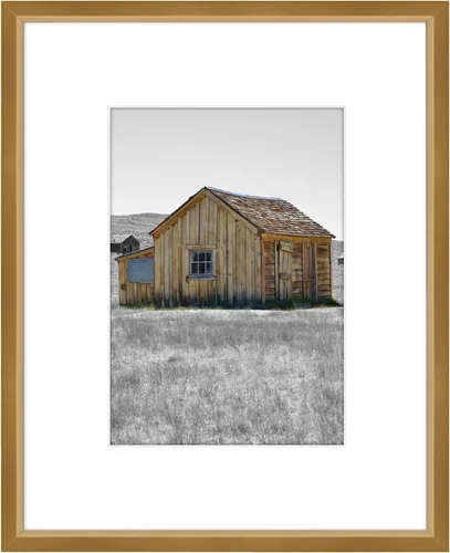 Vista 19 de Golden State Art Marco de aluminio negro 5x7, para foto de 4x6, con alfombrilla Shatter-resistant Glass, Mat Fits 4x6 Photos, Wall Mount & Tabletop
