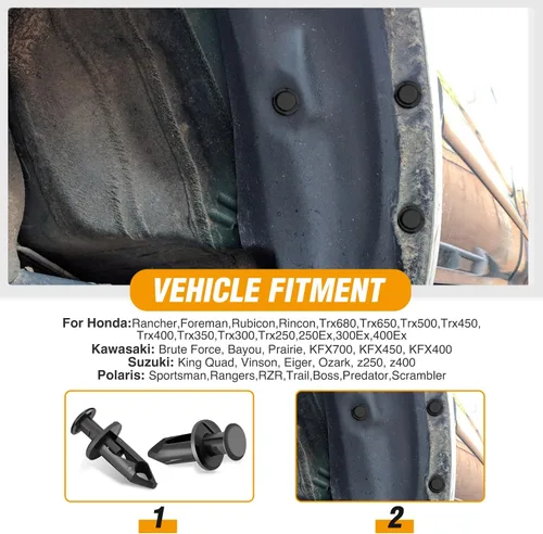 Vista 9 de GOOACC Juego de tornillos para placa de matrícula, tornillos de acero inoxidable con tuercas de nylon para sujetar placas de matrícula delanteras