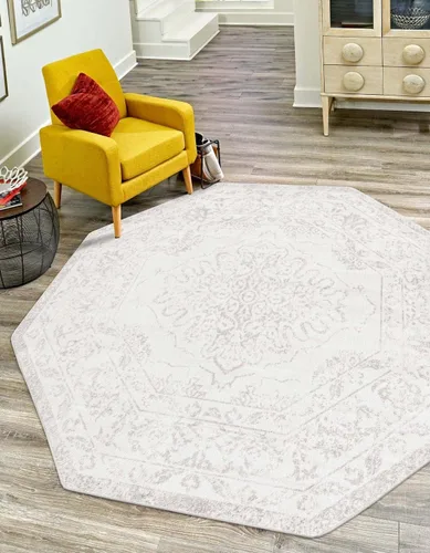 Vista 47 de Unique Loom Oxford Collection Alfombra de área Bodleian (2' x 3' 1", rectangular, beige/marfil)
