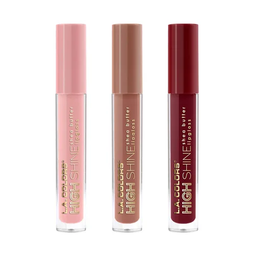 Vista 4 de Manteca de Karité Lip Gloss de lato brillo L.A. Colors, de 0,14 onza, Bebé Pastelillos (Baby Cakes)