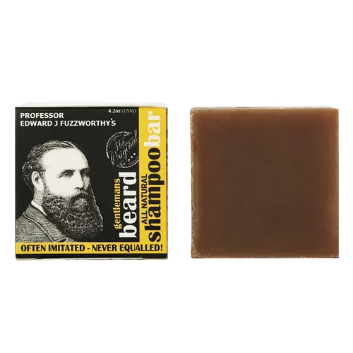 Vista 3 de Professor Fuzzworthy's Best Champú para barba para cara, cabello y cuerpo y soporte de jabón magnético Kit de regalo de aseo para hombres Lavado