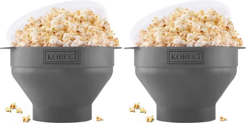 Vista 14 de El Fabricador de Palomitas de Maíz Original Korcci de Silicona para Microondas, Fabricador de Palomitas para Microondas, Tazón Plegable para Hacer