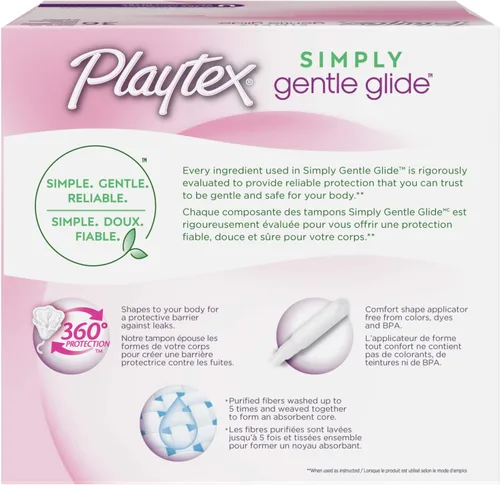Vista 3 de Playtex Tampones Gentle Glide, ultra absorbencia sin perfume, 36