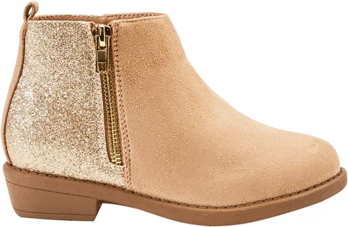 Vista 8 de FabKids Botas de equitación a la moda, cremallera lateral fácil de poner (niño pequeño, niño grande)