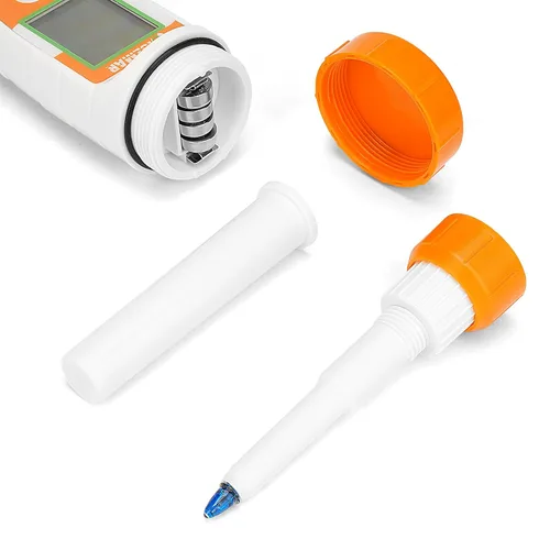 Vista 2 de UIUZMAR Probador de pH para alimentos Medidor de pH Digital para iniciador de masa madre y sensor de lanza de masa, kit de pH de alimentos funciona