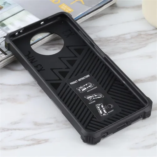 Vista 6 de CCSmall Funda de camuflaje para iPhone 13 Mini, resistente a prueba de golpes, protección de grado militar, soporte magnético integrado, para niños