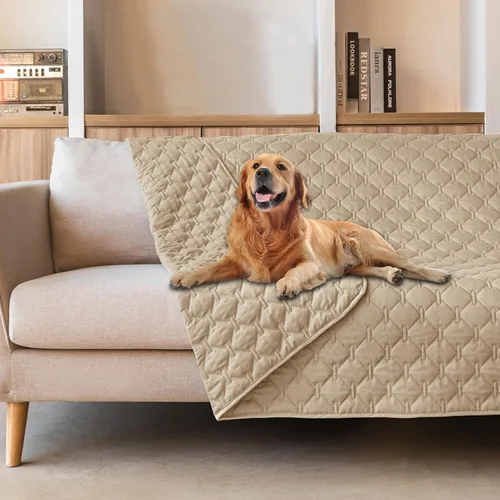 Vista 65 de gogobunny Manta para mascotas 3 veces más resistente, impermeable y a prueba de arañazos; protector de muebles reversible para perros y gatos, funda