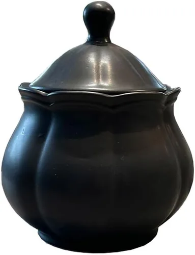 Vista 9 de WAIT FLY Jarra de crema y salsa vintage en relieve, jarra de crema negra para cocina