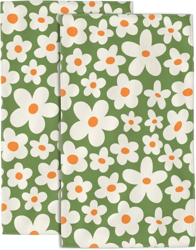 Vista 14 de Juego de 2 toallas de mano bohemias de primavera para baño, toallas de baño de mano, suaves, absorbentes, toallas decorativas para baño, cocina