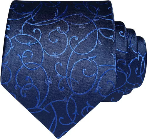 Vista 42 de Corbatas florales tejidas clásicas para hombre, corbata cuadrada de bolsillo, corbatas formales para hombres, boda con pañuelo