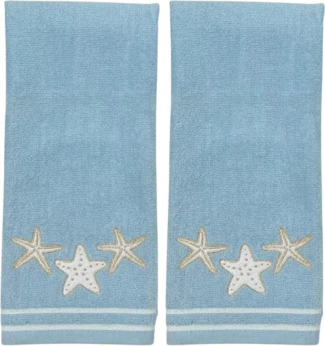 Vista 12 de Serafina Home Toallas de mano náuticas para huéspedes: Coastal Love Anchors The Soul, 2 piezas suaves y absorbentes