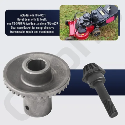 Vista 7 de Ohoho 104-8671 92-5790 105-6839 Kit de engranajes de transmisión para cortacésped Toro