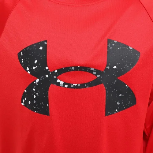 Vista 8 de Under Armour Boys' Tech Logo Fill Long-Sleeve T-Shirt
