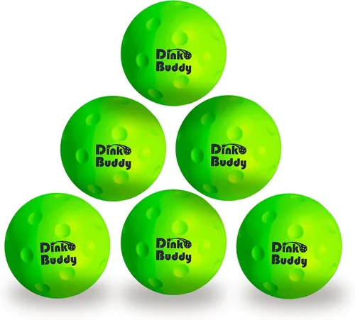 Vista 8 de Kelso Pickleball, pelotas de pickleball de espuma PU para reducir el ruido, mejora la coordinación ojo-mano, uso en interiores y exteriores, pelotas