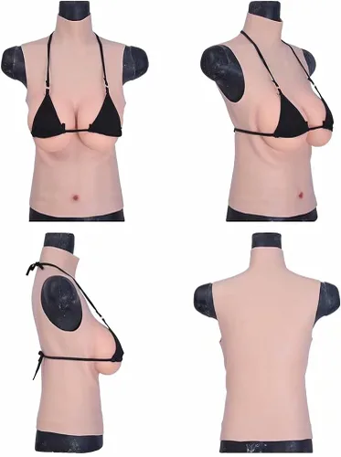 Vista 2 de Huibaijia - Pechos de silicona para crossdressers Drag Queen Transgénero