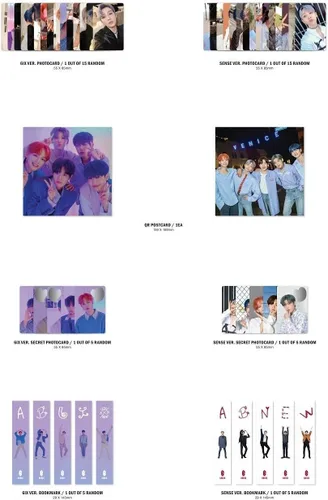 Vista 3 de K-POP AB6IX - 6IXENSE, versión 6IX incl. CD, 80pg Photobook, pegatina, tarjeta de fotos, tarjeta postal QR, tarjeta fotográfica secreta, marcador