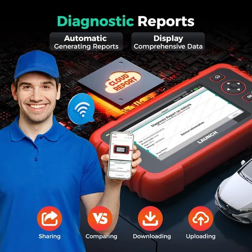 Vista 6 de LAUNCH Escáner OBD2 2026 US Ver. CRP123X V2.0 Elite, 7 herramienta de escaneo de restablecimiento, FCA SGW, lector de código de transmisión SRS ABS