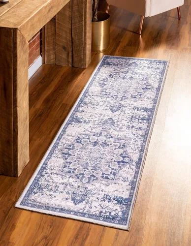 Vista 45 de Unique Loom Renaissance Collection - Alfombra rectangular de 2 x 3 pies 1 pulgada, color azul y verde