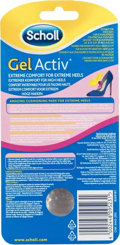 Vista 2 de Scholl Plantillas Gel Activ Comfy Heels, UK 3-7.5