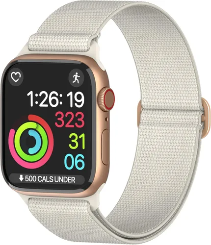 Vista 7 de Correas de nailon para Apple Watch unisex – iWatch 1/2/3/4/5/6/7/8/9/SE/Ultra 2 correas para 1.496 in/1.575 in/1.614 in/1.654 in/1.732 in/1.772