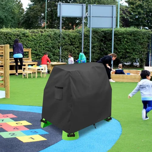 Vista 7 de Cubierta para mesa de agua para niños, resistente al aire libre, 600D, impermeable, anti-UV, a prueba de polvo, para niños, compatible con Step2