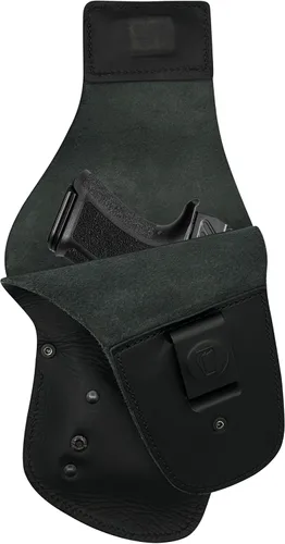 Vista 28 de Urban Carry LockLeather Funda G3 Holster - Diseño híbrido de cuero/polímero para ocultación óptima Disponible en tamaños Cadete, Trooper, Teniente