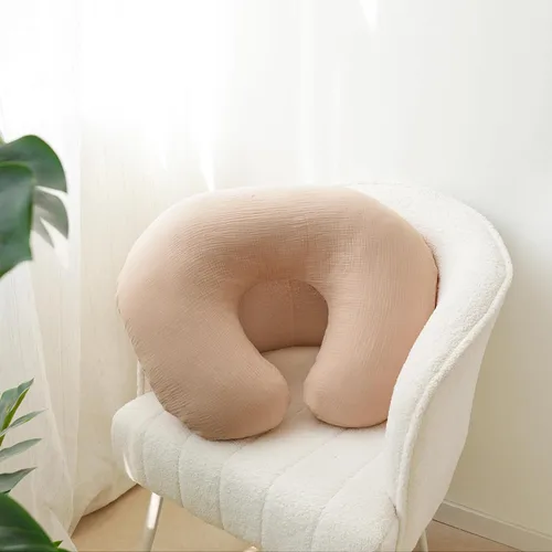 Vista 4 de MairMore Paquete de 2 Fundas de Almohada de Muselina para Lactancia, Transpirables 100% Algodón, Fundas Deslizables para Almohadas de Lactancia
