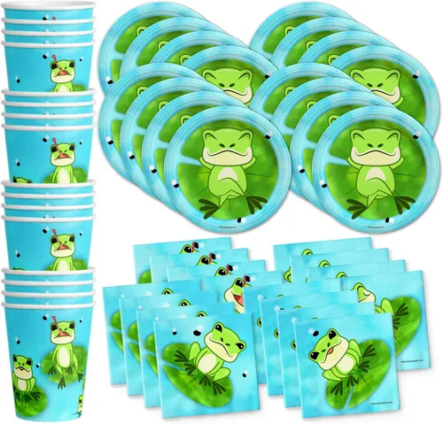 Vista 10 de Juego de suministros para fiesta de cumpleaños de Oso, juego de platos, servilletas, vasos, kit de vajilla para 16