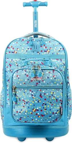 Vista 13 de J World Duo - Mochila con ruedas para niños, con juego de lonchera, color negro