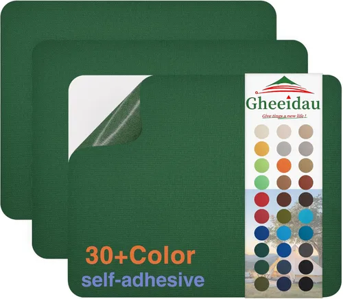 Vista 37 de Gheeidau Parche de reparación de lienzo de 9 x 11 pulgadas, 3 piezas, impermeable, parche de reparación de tela autoadhesiva para tiendas