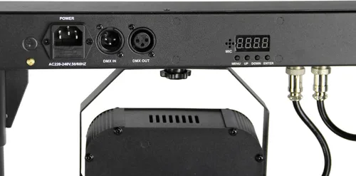 Vista 5 de Gearlux Luz LED 4 en 1 para barra de fiesta, 2 x 6 luces LED brillantes RGBW de 8 vatios y 2 LED cálidos de 10 vatios para Halloween, fiesta, boda