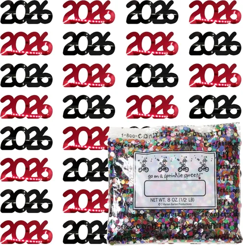 Vista 75 de Confetti Year 2023 Blue Royal, Orange Combo - 2 bolsas de media onza (1 oz)