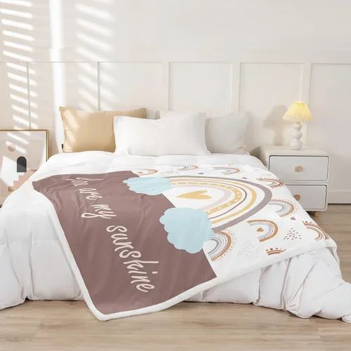 Vista 33 de Manta de vellón de Lake House, dibujada a mano con paisajes de lago y montaña para niños, niñas, niños y adultos, decoración de habitación rústica